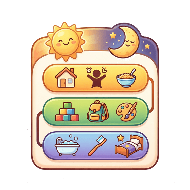 Rotina visual para crianças autistas